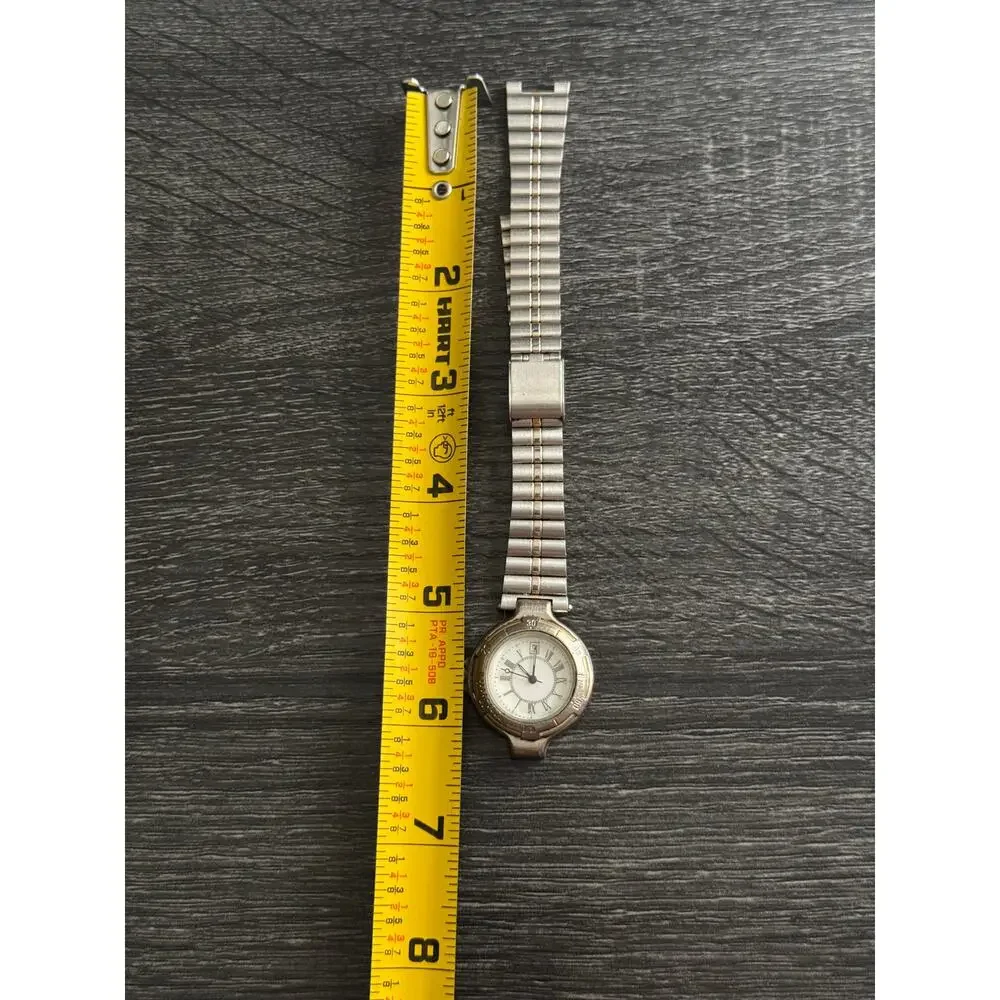 VTG Silver Tone Water Resistant Stainless Steel Watch‎ FOR PARTS UNTESTED